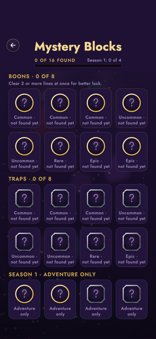 The Mystery Blocks collection